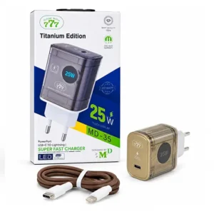 شاحن تايب سي إلى آيفون MD-17 ماركة 777 بقوة 25W – (كود 5310)