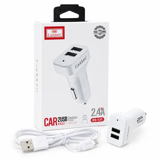 شاحن سيارة إيردم 131 بمدخلين USB - (كود 6362)