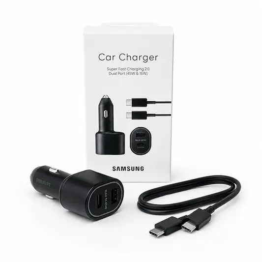 شاحن سيارة سامسونج بقوة 45W - (كود 5597)