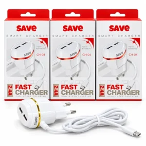 شاحن save ميكرو 2 فتحه usb – كود 2937
